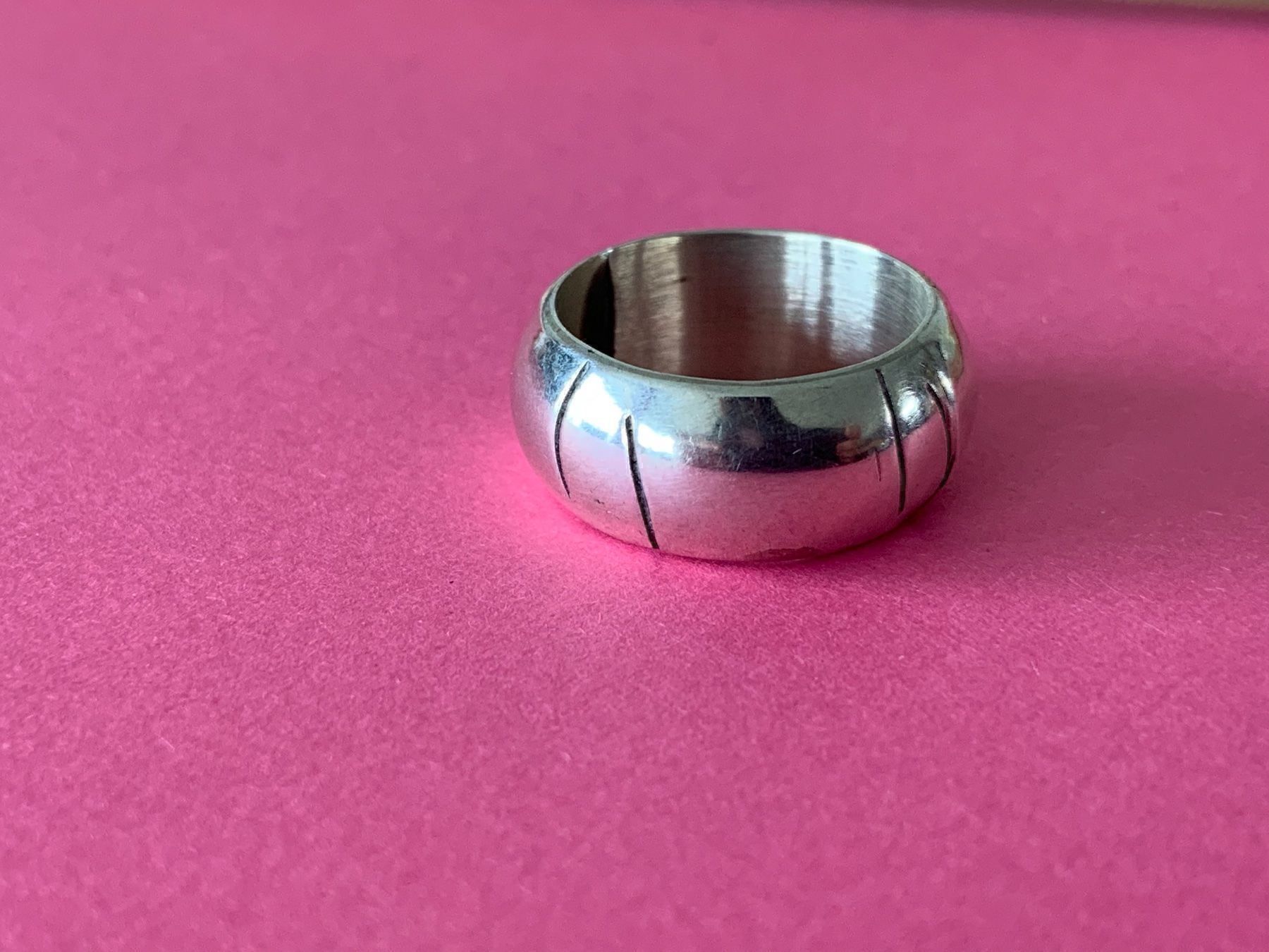 Anelli: Silberring Designer Streiffen gr. 60/19 – Usato da Dittingen venduto da Bellevista 2