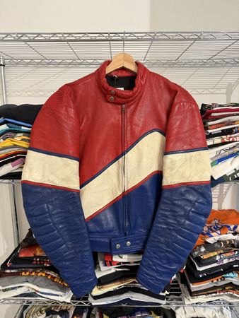 70’s Vintage Leather Biker Jacket Size S