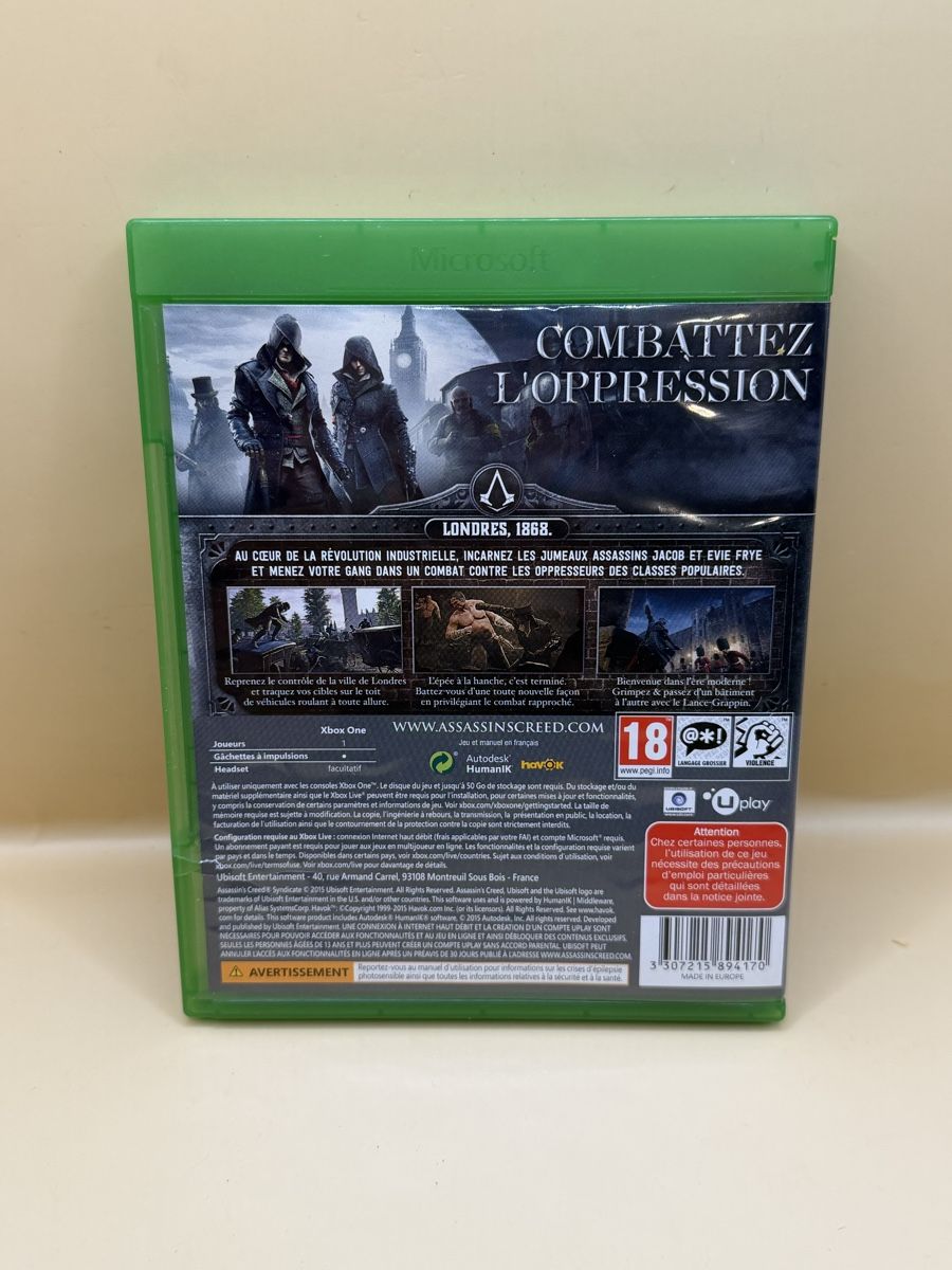 Giochi: Assassin's Creed Syndicate - Xbox One – Usato da Genève venduto da sho_67qj 1