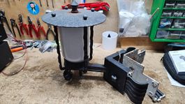 Lampe aussen Ecke Eisen handgefertigt massiv Halterung 1983