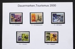 Sonder-Briefmarken 2000, 1.20,1.30, 1.80, 2.-, 3Fr. Tot 9.30