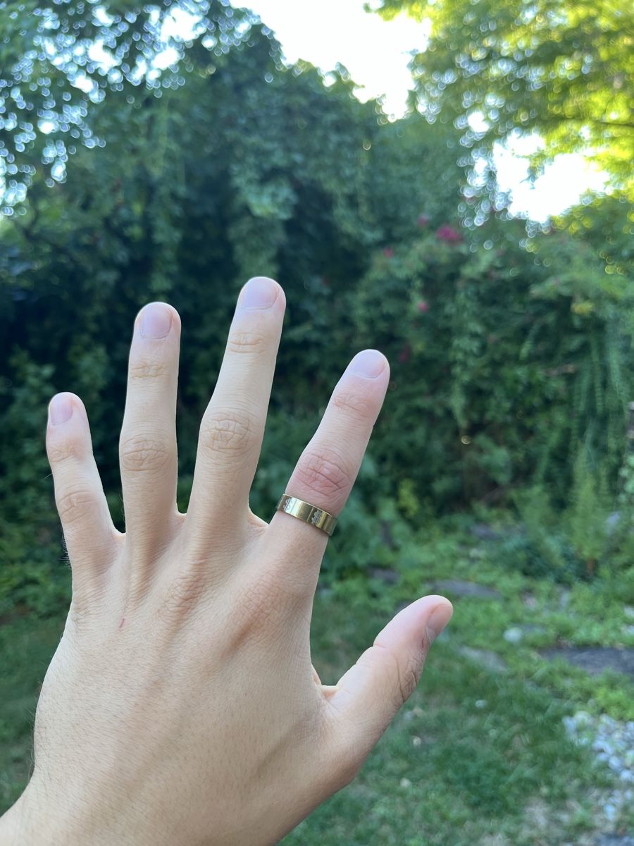 Bagues: Ring Gold-Optik Edelstahl 18mm Modering Modeschmuck – Neuf (Voir description) à Tägerwilen par Alexander716 3