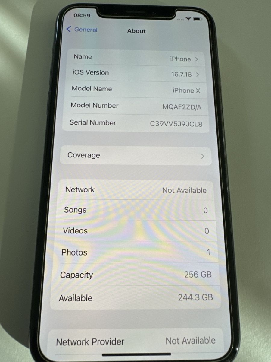 Apple Telefoni cellulari / Smartphones: Apple iPhone X 256GB black, screen protector and case – Usato da Allschwil venduto da MB4123 2