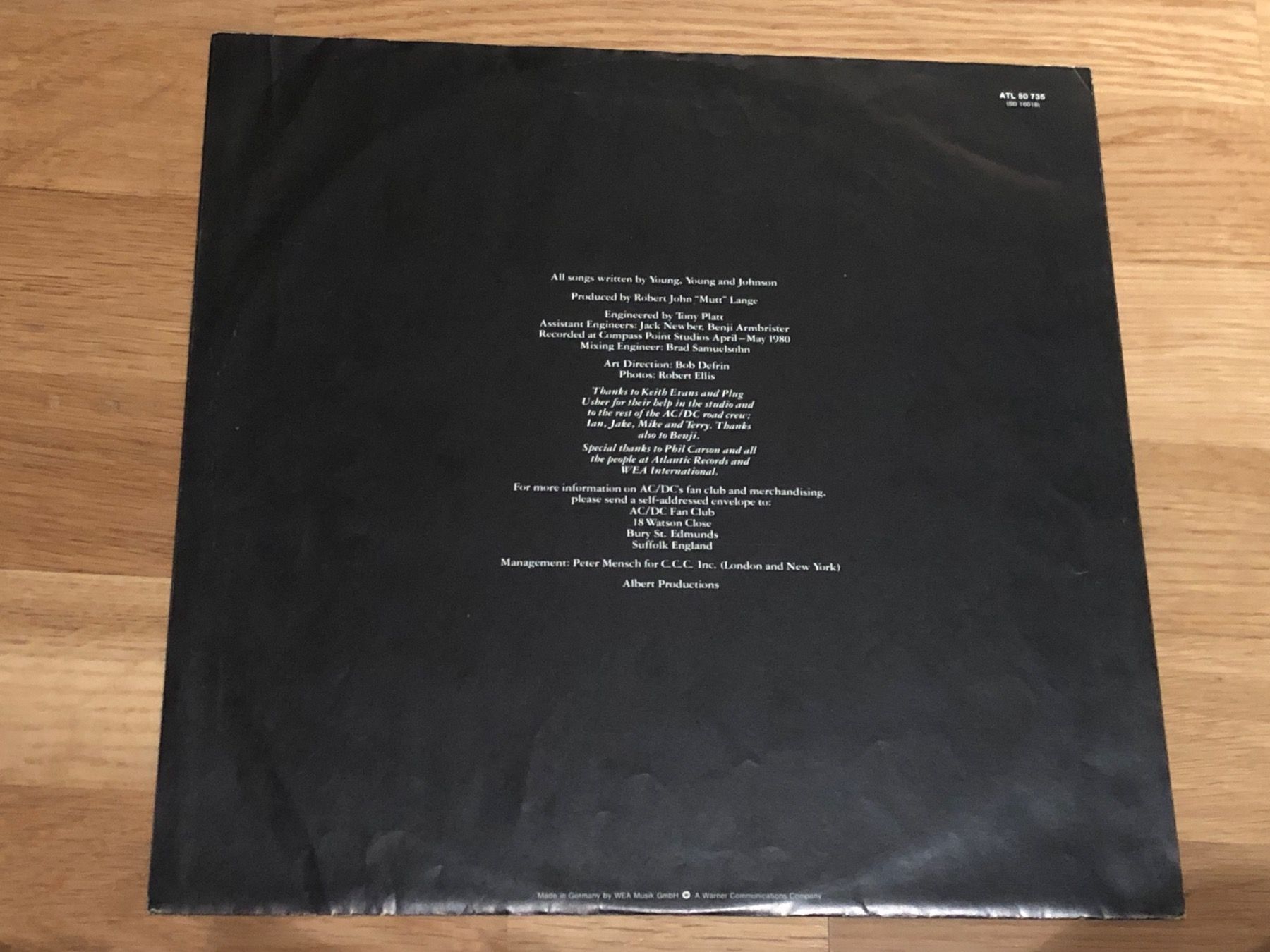 Dischi in vinile: AC / DC. 1983. Flick The Switch – Usato da Faulensee venduto da Mizuno06 3