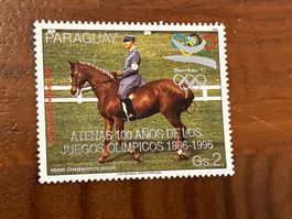 Paraguay Briefmarke Olympische Spiele 1996 Henri Chammartin