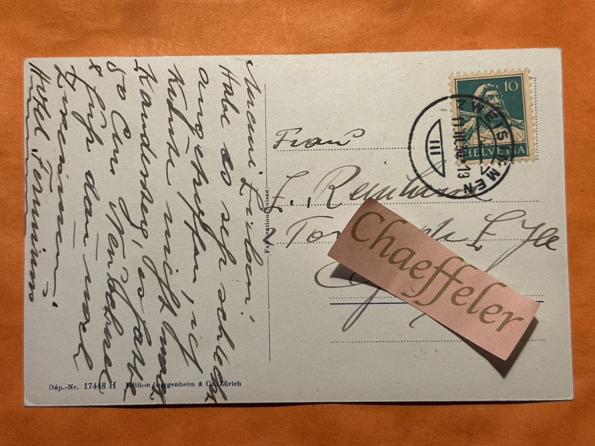 Cartes postales: 1930 Zweisimmen – D'occasion à Zürich par Chaeffeler 1