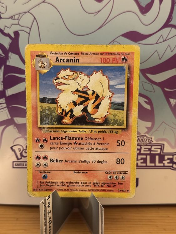Pokémon Carte collezionabili: Carte Pokémon Arcanin 23/102 Wizard FR – Usato da Lausanne venduto da Poke_DRI