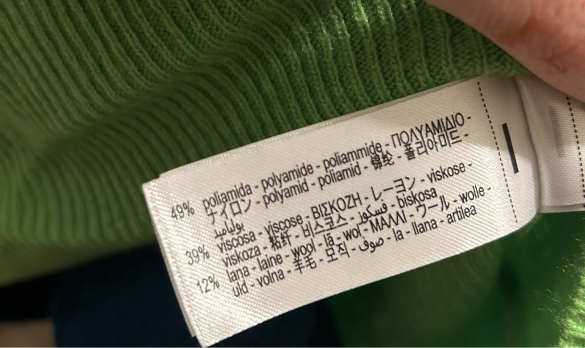 Zara Tops: Lime Green Ribbed Knit Turtleneck Top – Neu (gemäss Beschreibung) aus Zürich von sel_tvq7 3