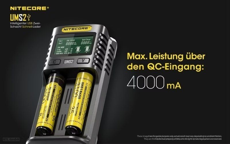 NiteCore Caricatori & Batterie: Akkuladegerät Nitecore UMS2 – Nuovo (secondo la descrizione) da Winterthur venduto da Supersachen100 2