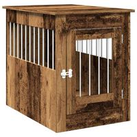 NEUE Hundebox im Möbelstil Altholz-Optik 55x80x68 cm