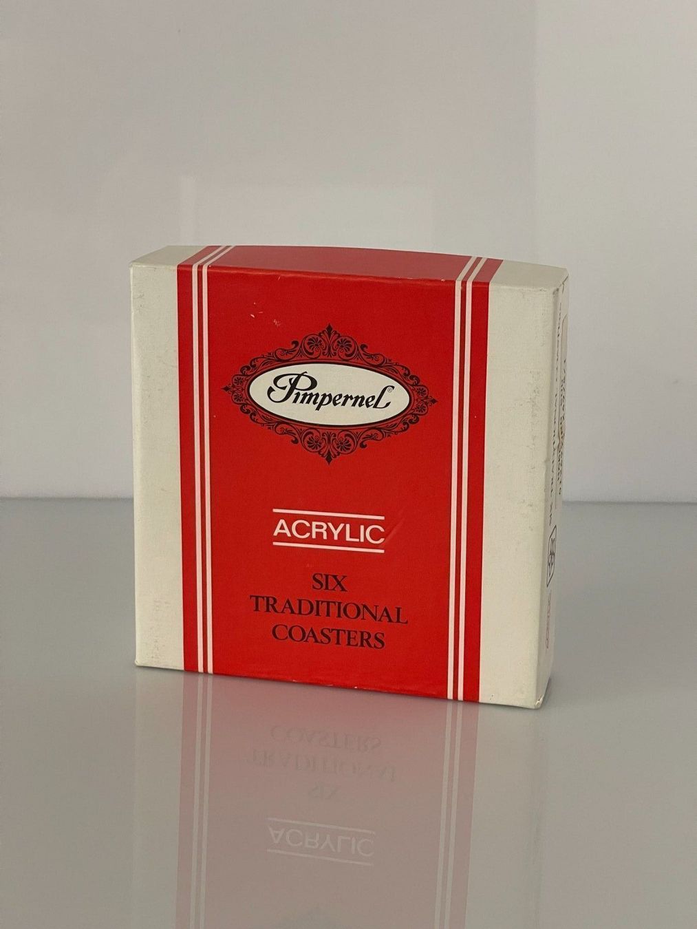 Wandhalterungen: Vintage Set 6x Acrylic Traditional Coasters – Gebraucht aus Jonen von BMWE369
