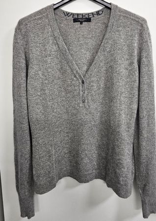 Maglione Weekend Max Mara grigio 100% cashmere taglia L