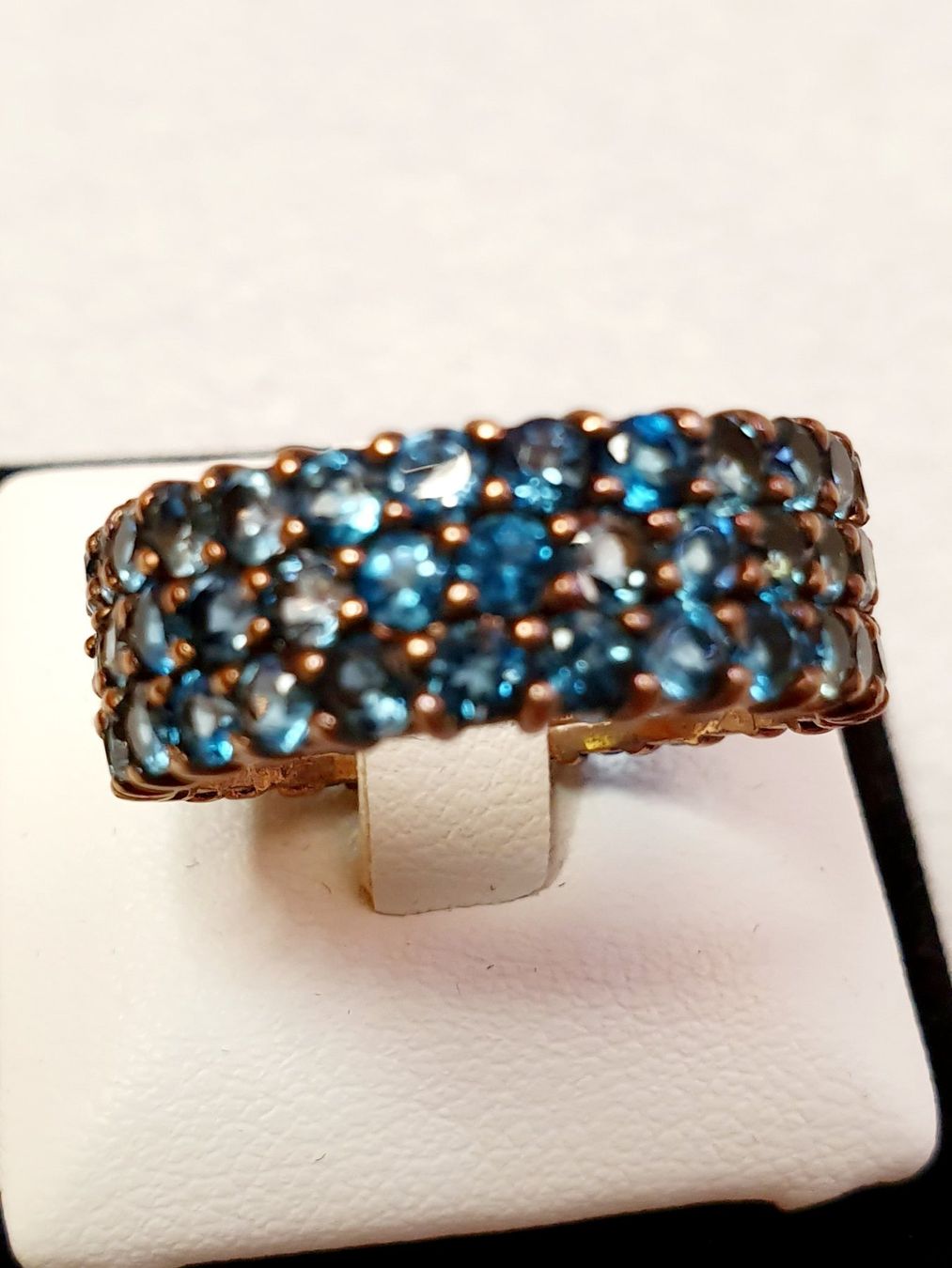 Anelli: Ring mit blauen Steinen Silber Grösse 61 – Nuovo (secondo la descrizione) da Zürich venduto da adriben 5