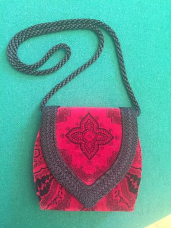 ´Sac GENNY velours vintage bag tasche‪‪