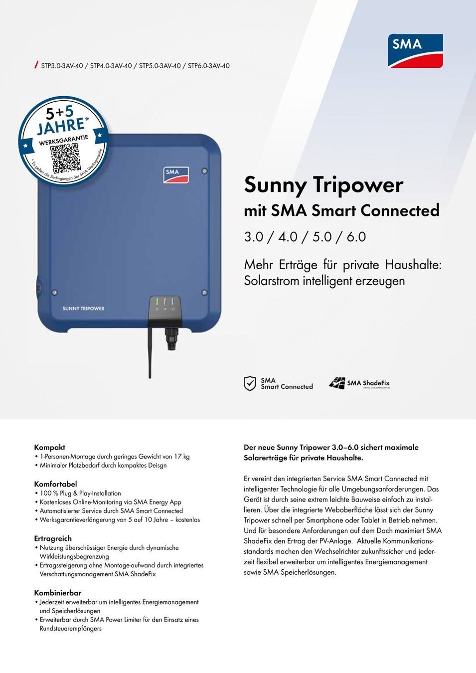 Wechselrichter: PV Wechselrichter SMA Sunny Tripower 6.0 – Gebraucht aus Dürnten von pat-wet8 1