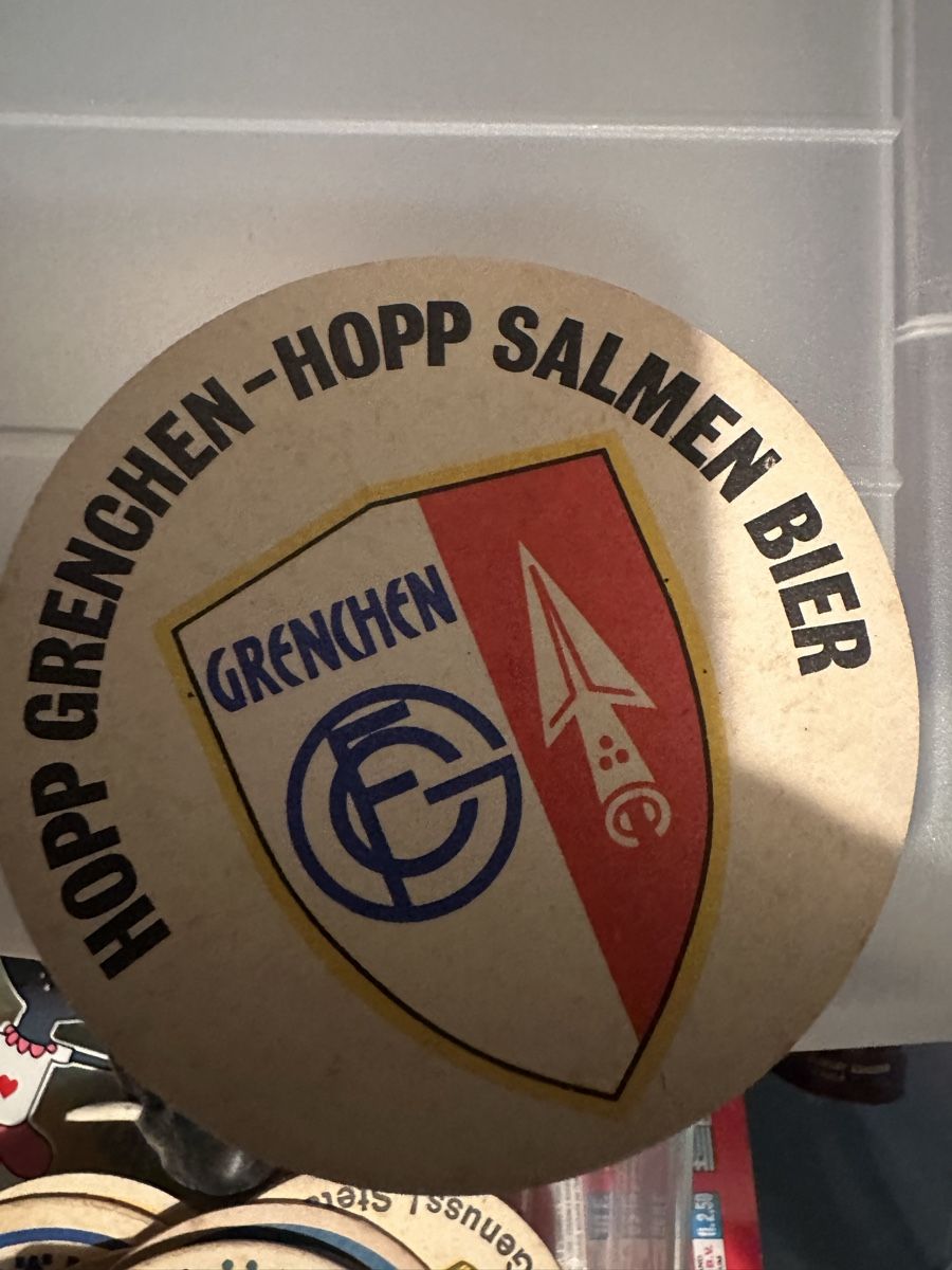 Untersetzer: Bierdeckel FC Grenchen Salmen-Bier – Gebraucht aus Wettingen von Phibras