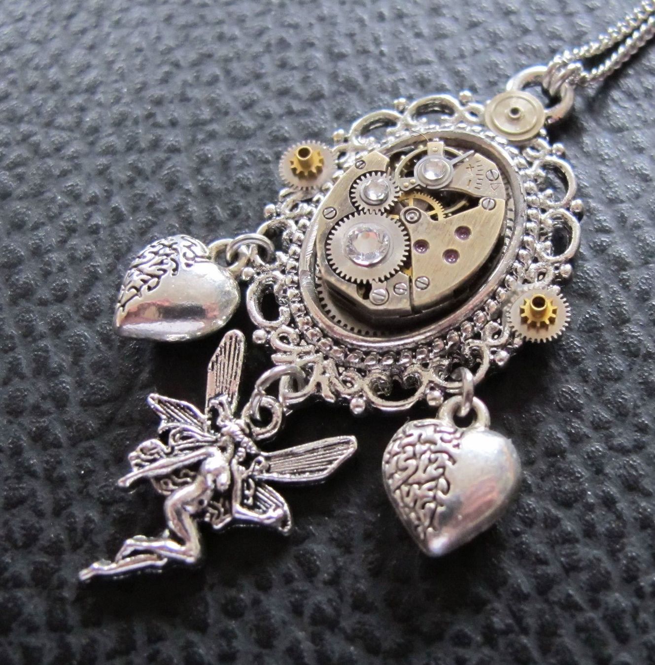 Ciondoli: Uhrknall`s Unikate Steampunk Halskette – Nuovo (secondo la descrizione) da Schwanden GL venduto da UHRKNALL 1
