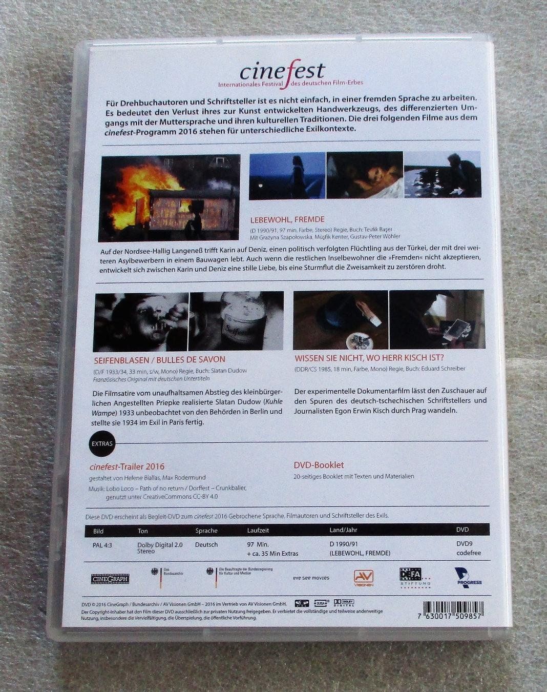Tutti i DVDs: LEBEWOHL, FREMDE - Tevfik Baser – Usato da Wattwil venduto da Muriel10 1