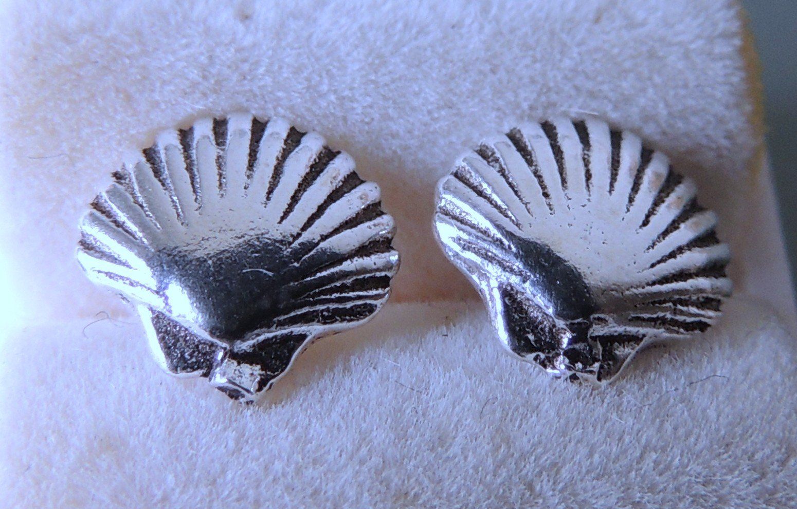 Orecchini pendenti & Orecchini a lobo: Silber 925 Muschel Ohrstecker 8 mm – Nuovo e nell'imballaggio originale da Waldenburg venduto da schaller707 3