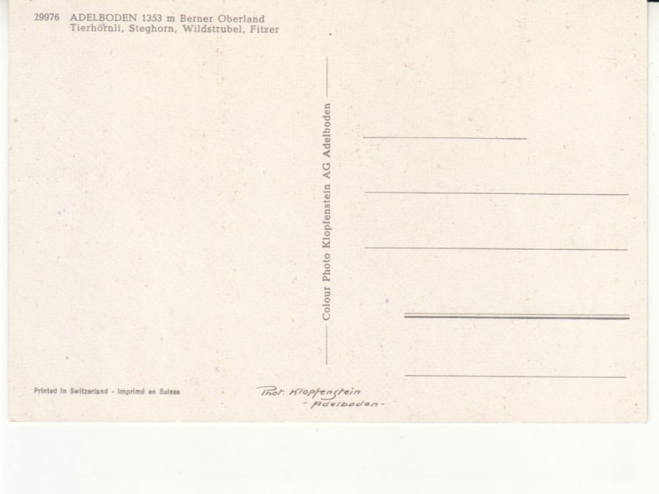 Cartes postales: Adelboden ca. 1970 – D'occasion à Bürglen TG par StampGraf 1