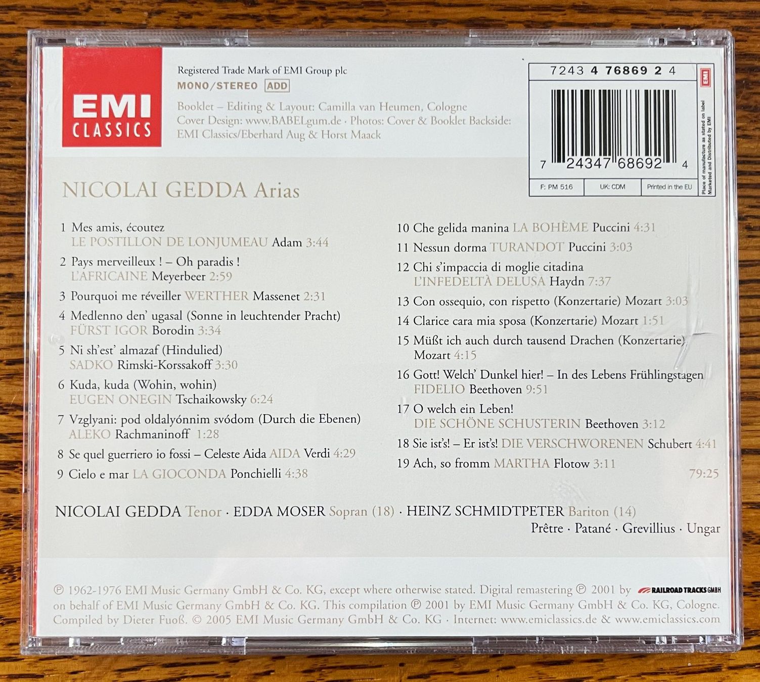 CD: NICOLAI GEDDA: Arias – Usato da Oftringen venduto da Vucki 1