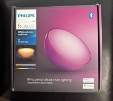 Ungeöffnete tragbare Philips Hue Go White & Color NEU