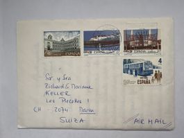 Lettre Espagne 1992 Expo avec timbres, collection ! (58)