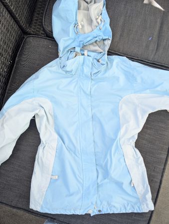Damen Outdoor Jacke Clima Tex hellblau weiss Grösse M
