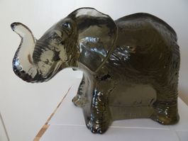 ELEFANT GLASSKULPTUR; SVENSKT GLAS;LIMITED EDITION; C HOFF