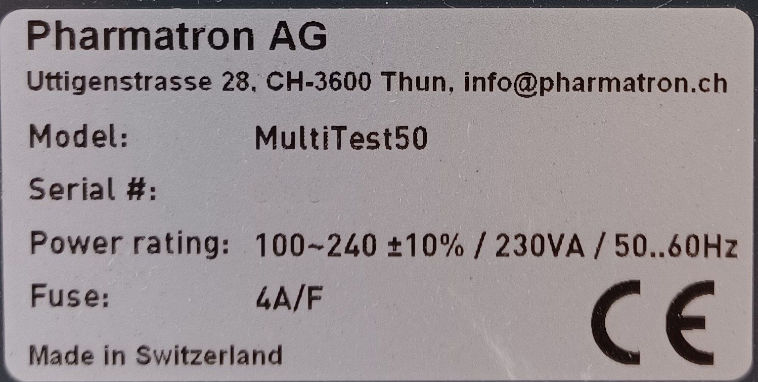Matériel de laboratoire: PharmaTron MultiTest 50 Tablet hardness tester – Défectueux à Niederdorf par LeptonAG_Labor 5