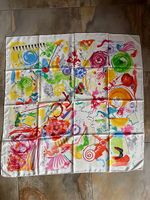 Jean Tinguely. Sérigraphie sur soie