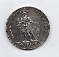 (1694) Appenzell, 4 Franken, 1816, fast stgl