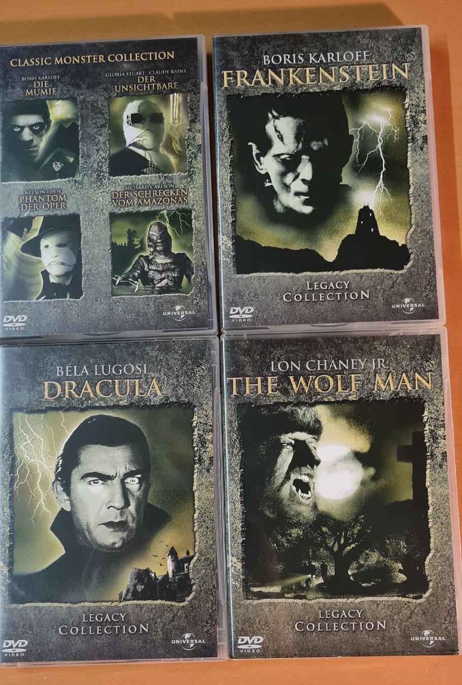 Tutti i DVDs: Universal Classic Monster Collection DVD Set -Top! – Nuovo (secondo la descrizione) da Turbenthal venduto da Stoertebeker