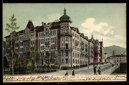 AK St. Gallen, Neue St. Leonhard- und Pestalozzistrasse mit 