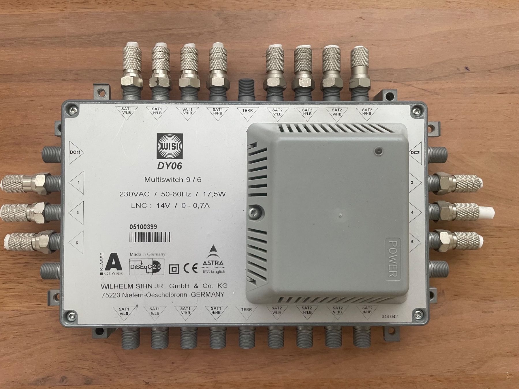 Radiocomunicazione: WISI DY06 Multiswitch 9/6 – Usato da Lupfig venduto da Maier