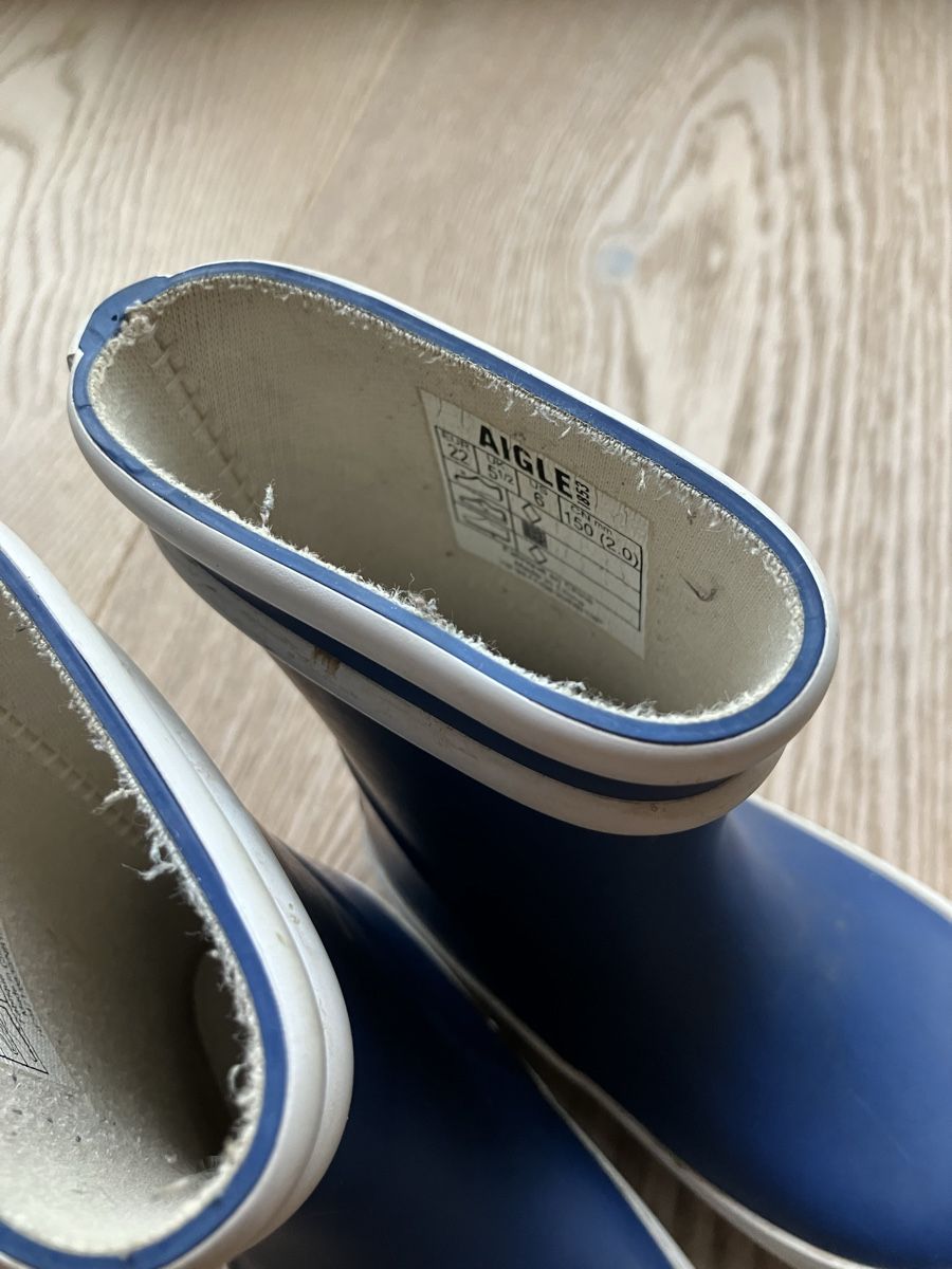 Scarpe per ragazzi: Aigle rubber boots, size 22, blue – Usato da Zürich venduto da mar_8gz2 1