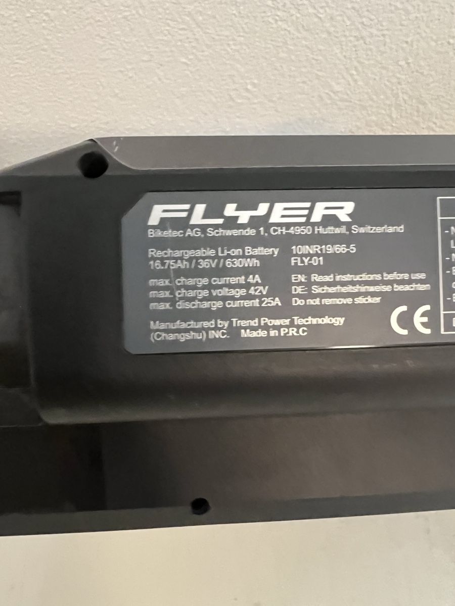 Flyer Batterie: Flyer Akku Sib 2  16.75Ah – Usato da Derendingen venduto da AABB 2