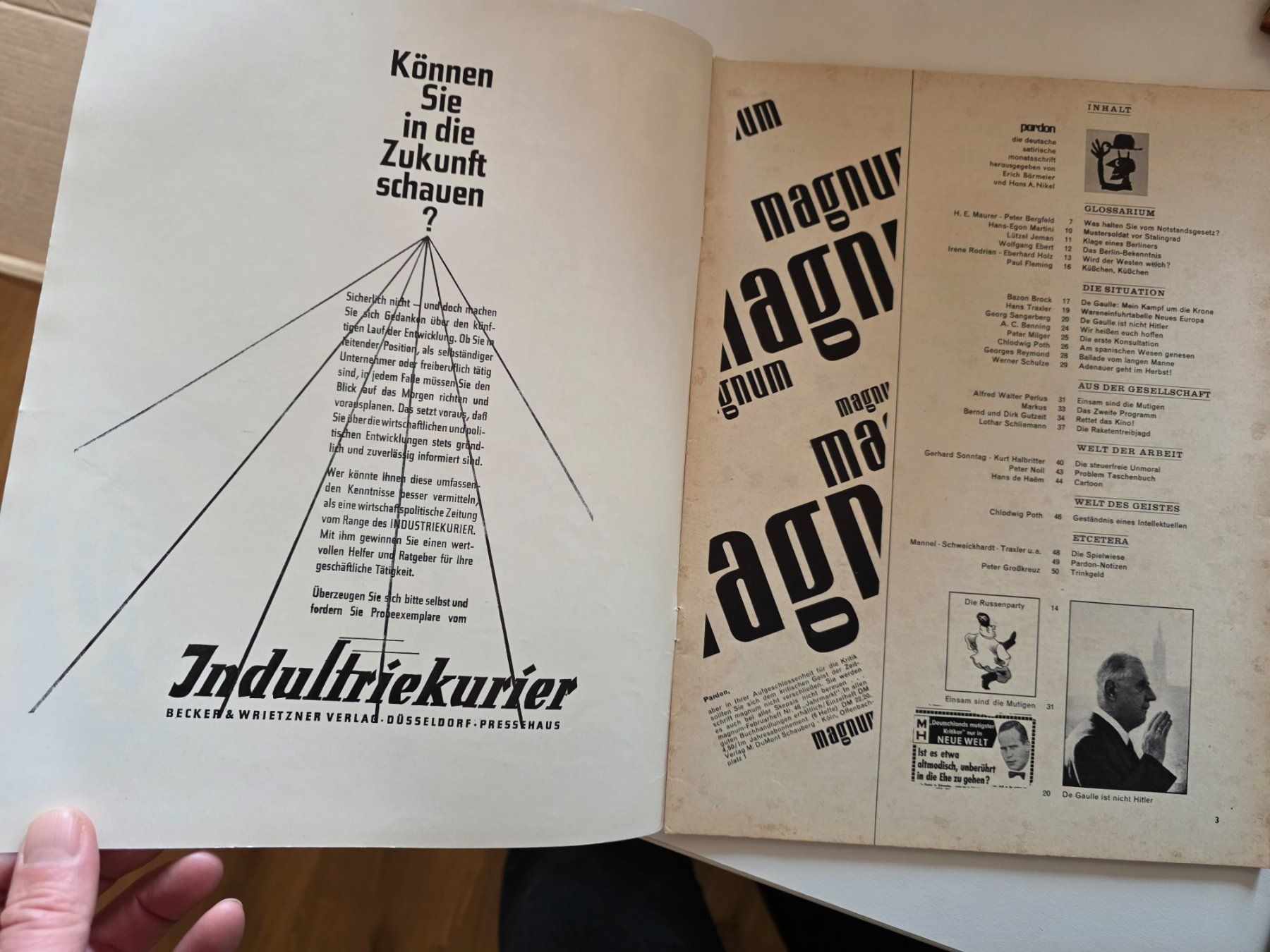 Riviste & Magazine: Kult Satire Comedy Zeitschrift PARDON 3/ 1963 – Usato da Walterswil BE venduto da Lonitti 6