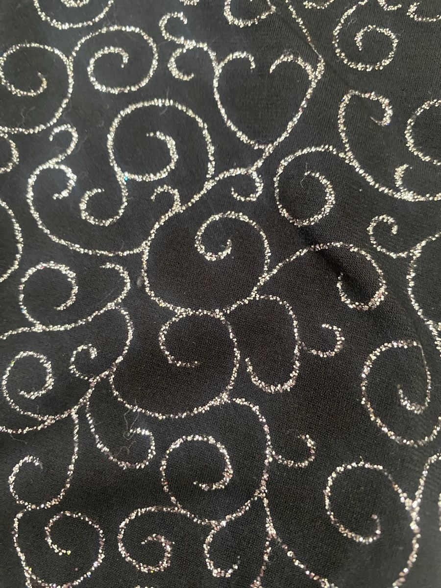 Leggings: Schwarze Leggins mit Glitzermuster S – Usato da Bern venduto da kimnowak 2