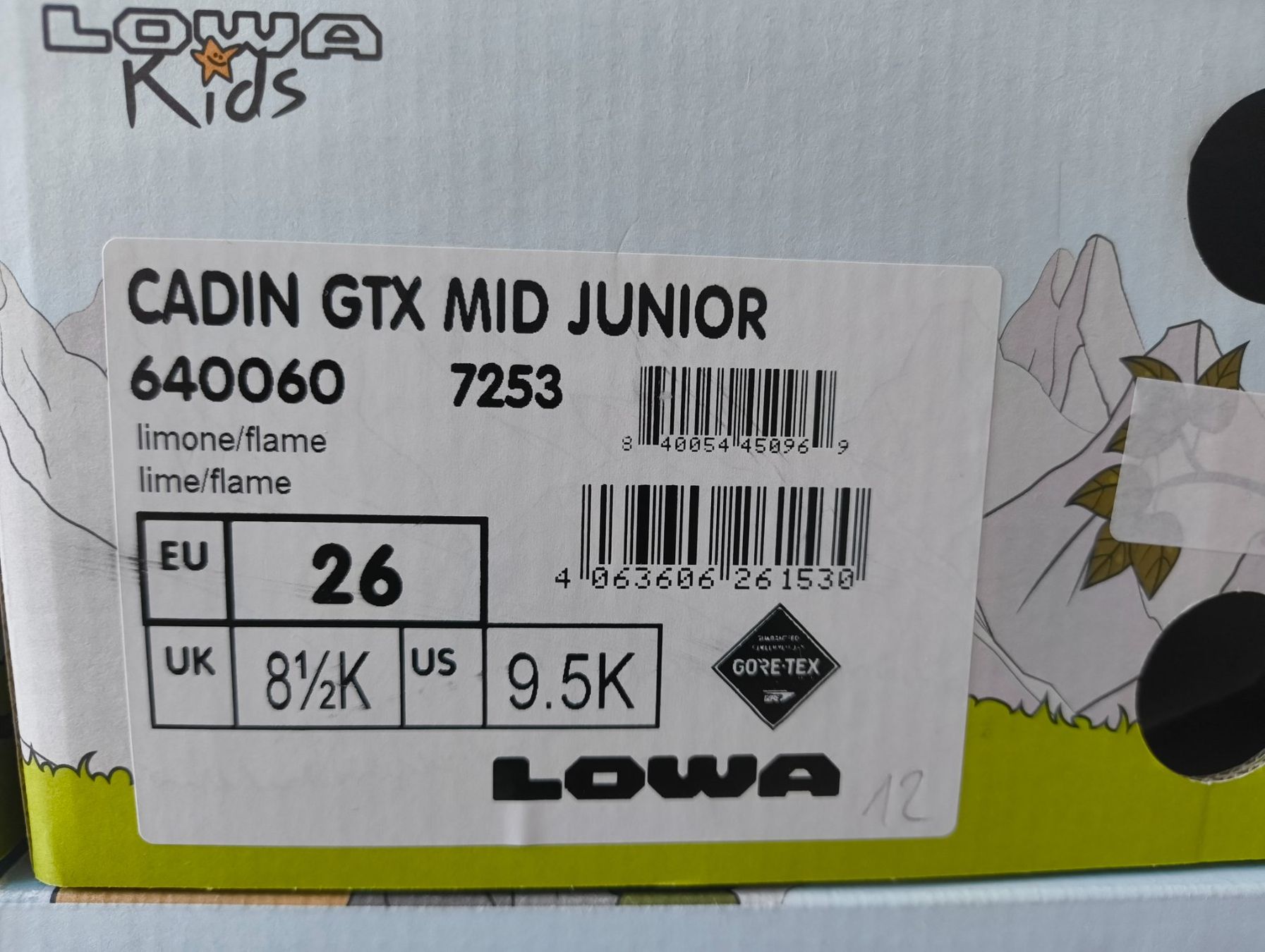 Lowa Scarpe per ragazzi: Lowa Wanderschuhe CADIN GTX MID JUNIOR Gr 26 – Nuovo e nell'imballaggio originale da Uitikon Waldegg venduto da PJLS1 4