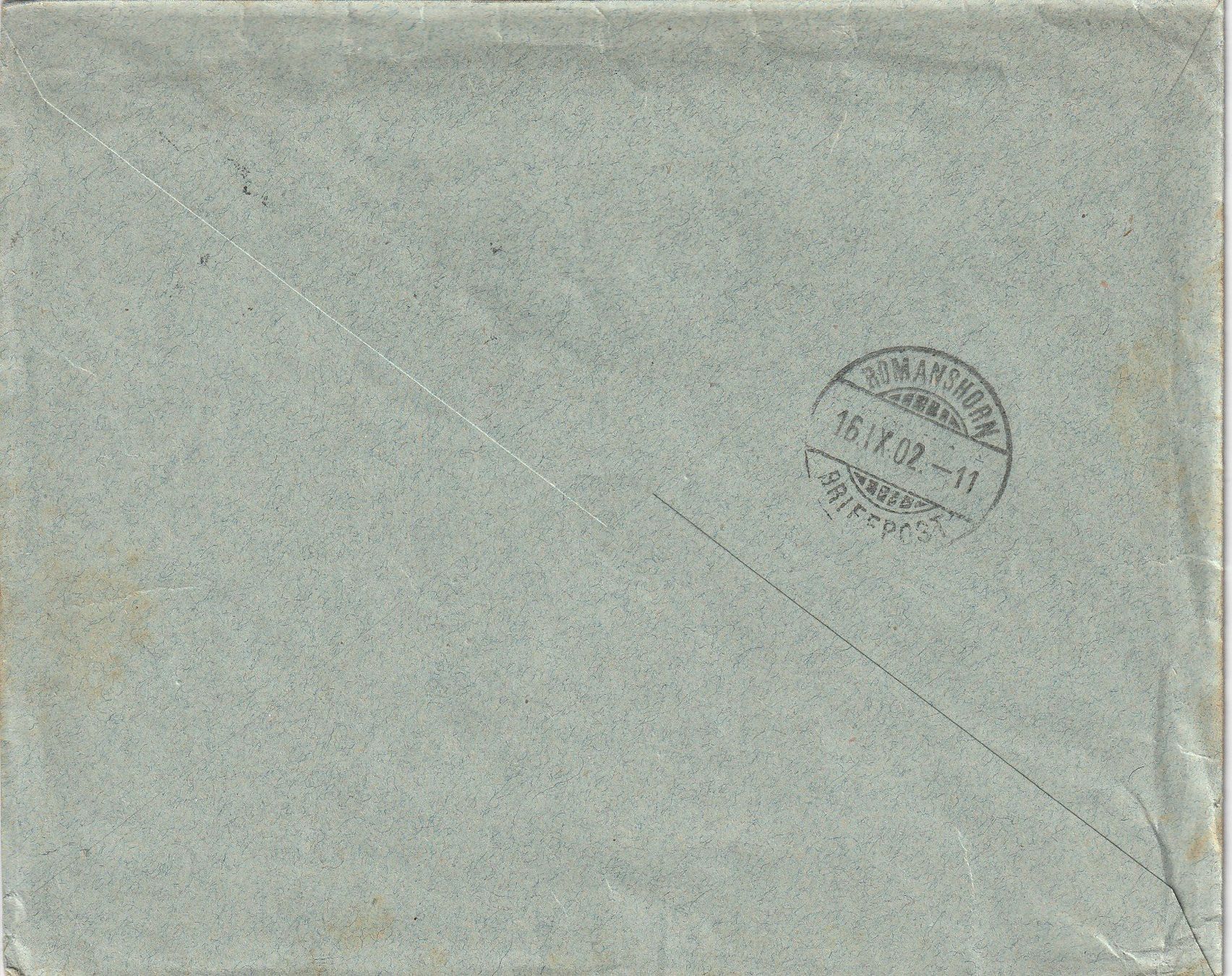 Tutti i francobolli: TG, Brief Weinfelden - 1902 – Usato da uttwil venduto da Koehlerfred 1