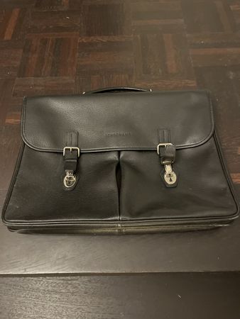 Stylish Longchamp Leather Messenger Bag (Np: SFr 600.-)