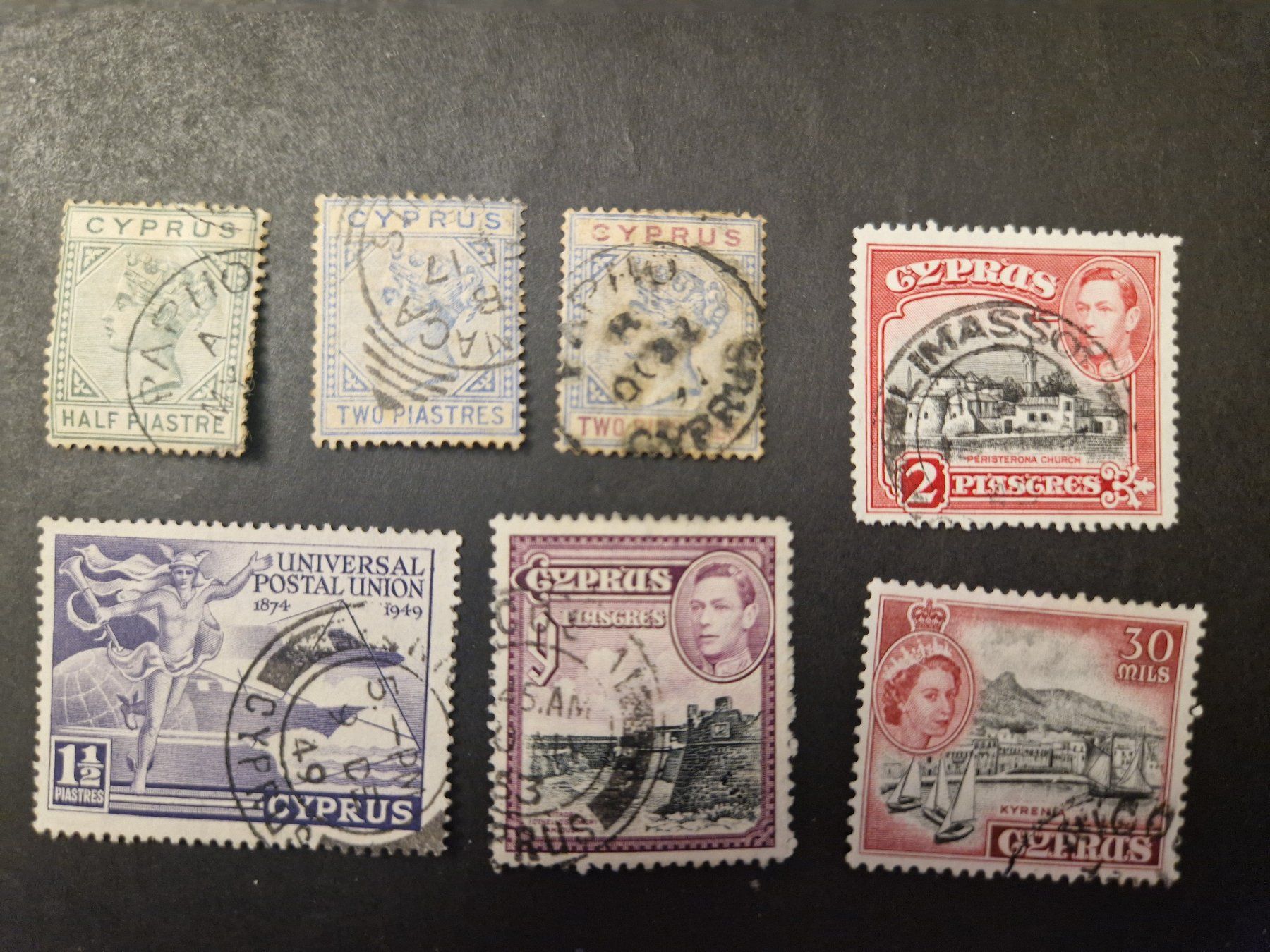 Tutti i francobolli: 7 seltene Zypern Briefmarken – Usato da Oberglatt ZH venduto da Pacos2000