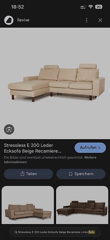 Divani: Stressless E200 Leder Ecksofa – Usato da Sennhof venduto da Wasy96 1