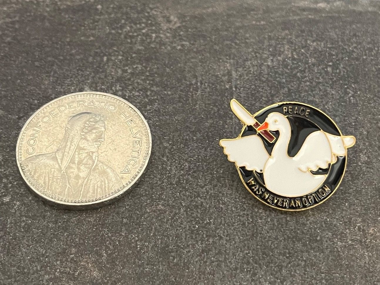 Plaketten & Abzeichen: Peace was never a option Pin – Gebraucht aus Biel/Bienne von bas_c8yf 1