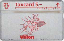 5 CHF PTT UNION - seltene Kunden Taxcard