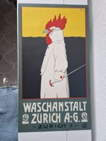 Vintage-Plakat "Waschanstalt Zürich A.G."
