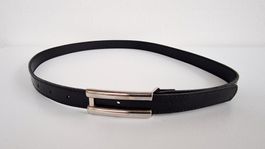 Damen Taillengürtel 79-89cm Schwarz Kunstleder