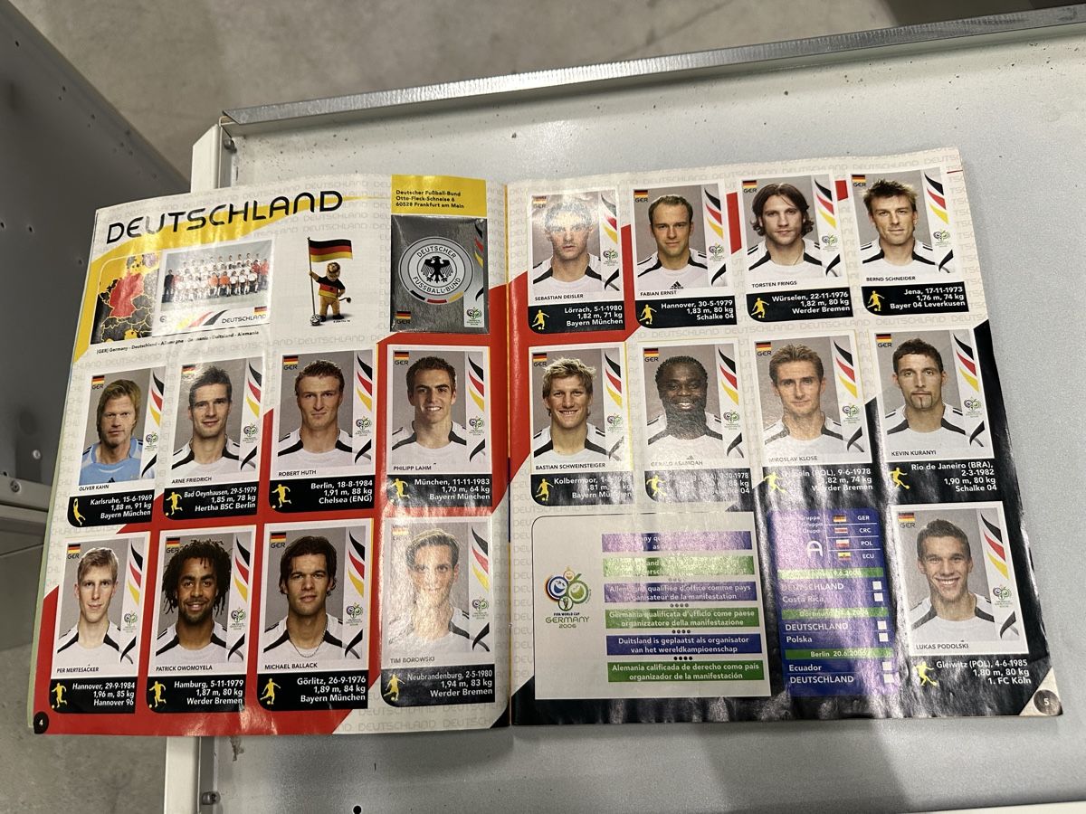 Panini Album: Panini WM 2006 Sticker Album – Usato da Chur venduto da Sim7000 3