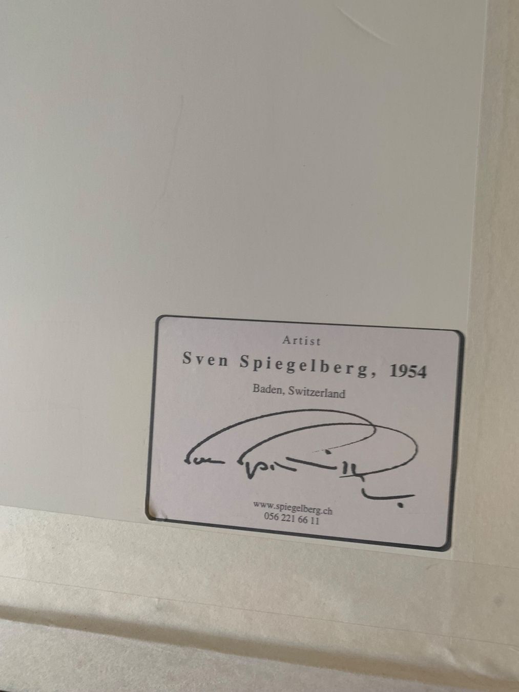 Grafica & Litografie: Litho von Sven Spiegelberg – Nuovo (secondo la descrizione) da Bergdietikon venduto da zor_856j 6
